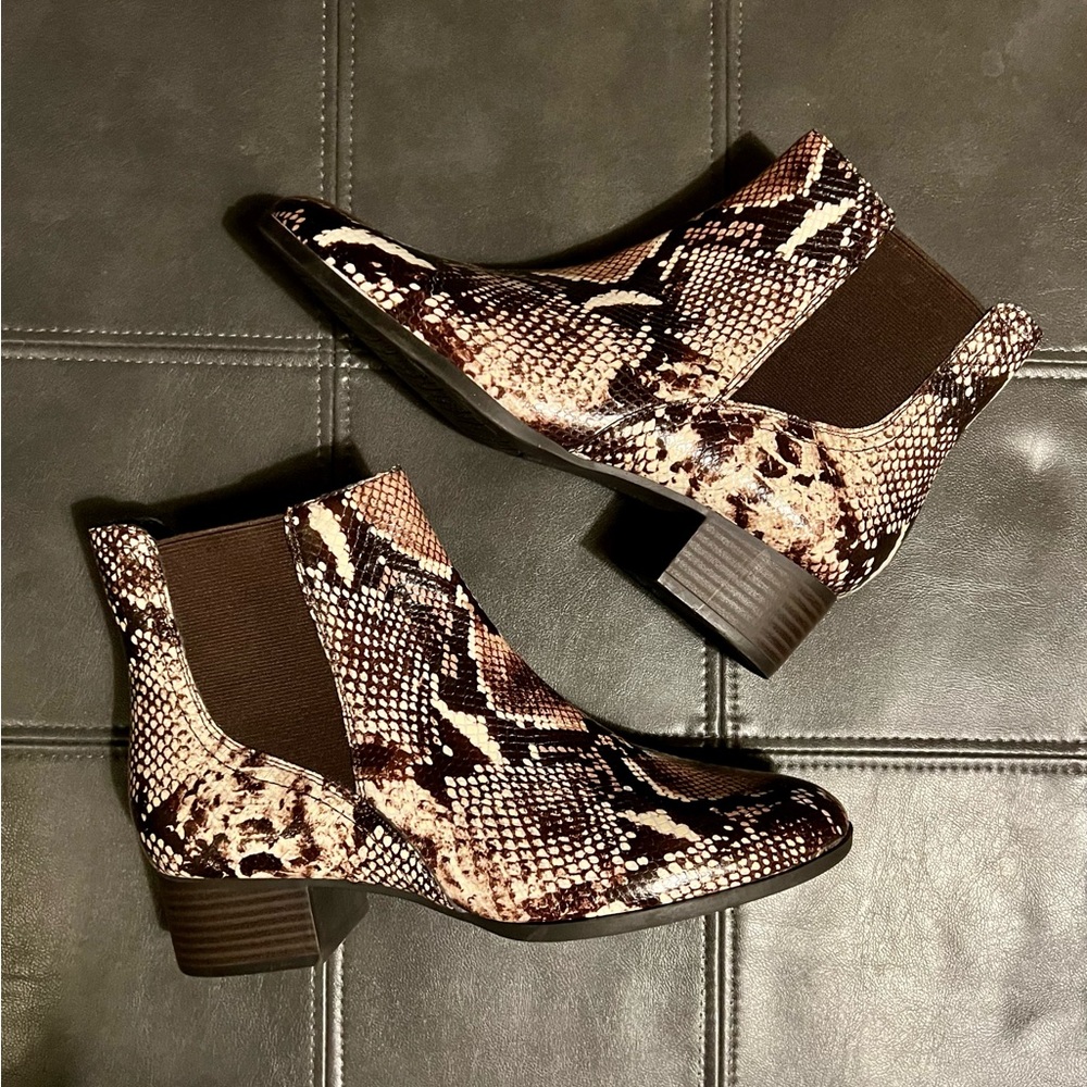 Alex Marie Snake Skin Booties